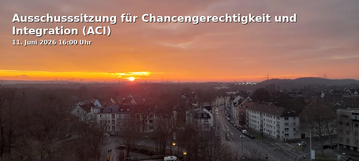 Ausschusssitzung für Chancengerechtigkeit und Integration (ACI)