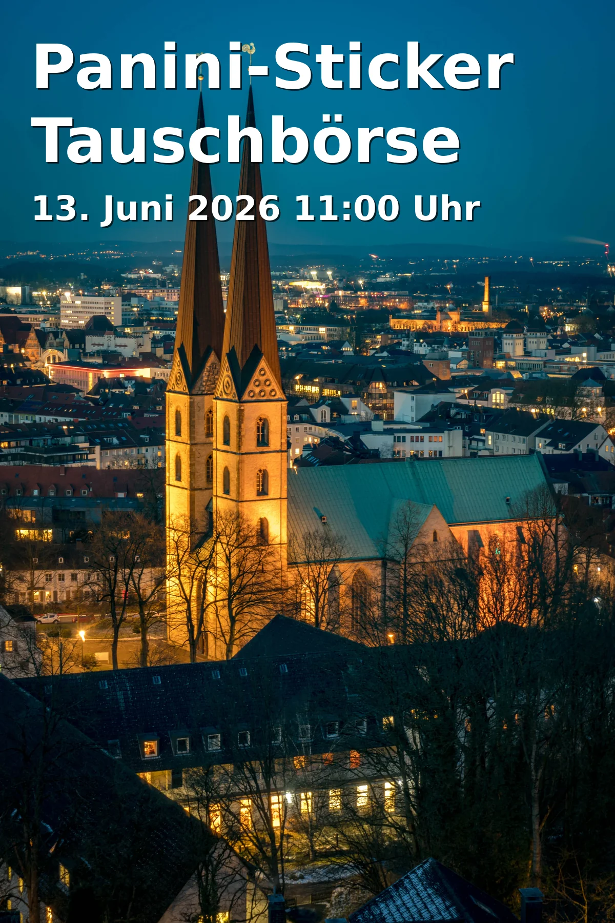 Event: Panini-Sticker Tauschbörse in Thalia, Oberntorwall 23, 33602 Bielefeld on 13. Juni 2026