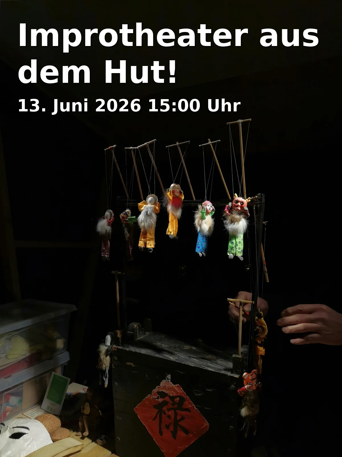 Event: Improtheater aus dem Hut! in TOR 6 Theaterhaus Bielefeld, Hermann-Kleinewächter-Str. 4, 33602 Bielefeld on 13. Juni 2026
