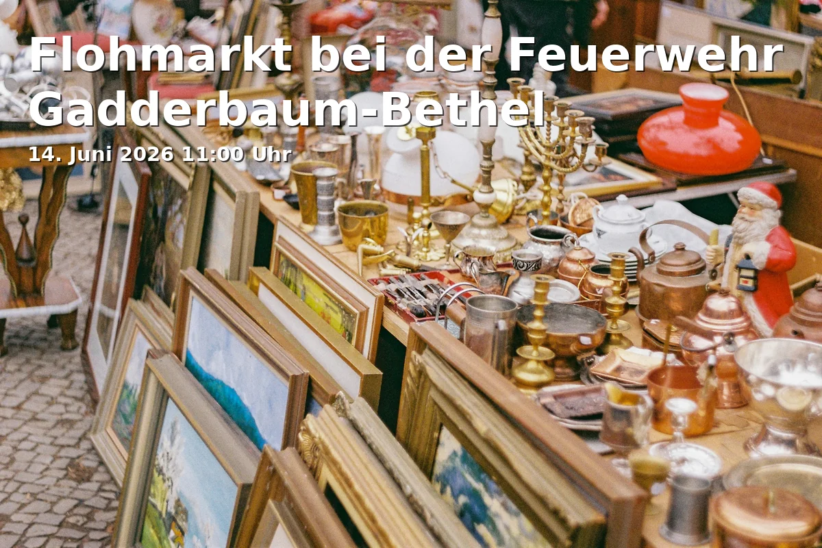 Event: Flohmarkt bei der Feuerwehr Gadderbaum-Bethel in Bielefeld-Gadderbaum on 14. Juni 2026