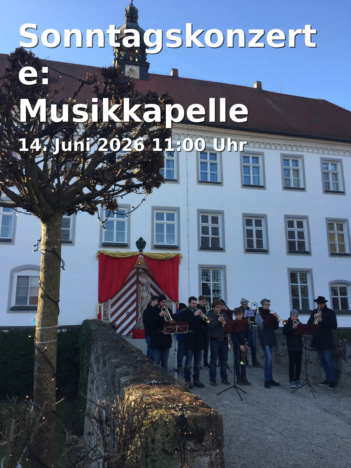 Event: Sonntagskonzerte: Musikkapelle Biberach im Klosterhof in Kloster Roggenburg - Prälatenhof, Klosterstraße 5, 89297 Roggenburg on 14. Juni 2026