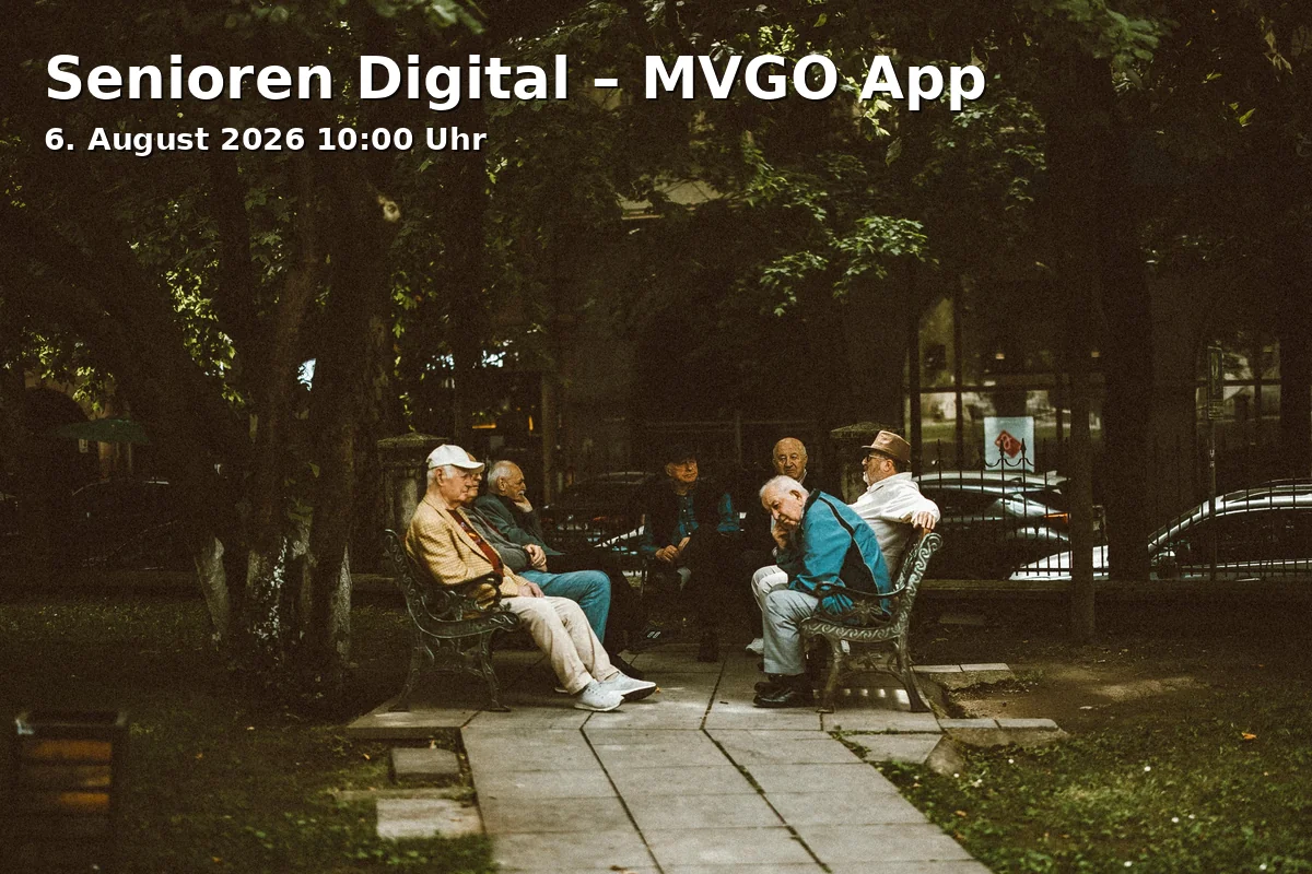 Event: Senioren Digital – MVGO App in Sozialnetz Würmtal-Insel, Pasinger Str. 13, 82152 Planegg on 6. August 2026