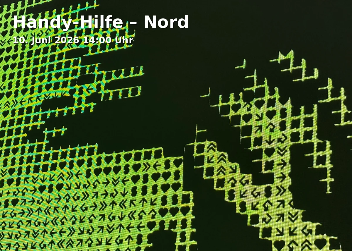 Event: Mobile Help – North in Stadtteilbücherei Nord, Hans-Hayder-Straße 2, 93059 Regensburg on 10. June 2026