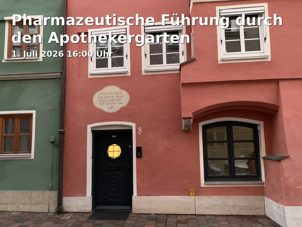 Event: Pharmaceutical Tour through the Apothecary Garden in Apothekergarten im Salinenpark, Kohlbrennerstraße, 83278 Traunstein on 1. July 2026