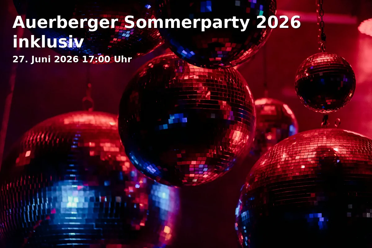 Event: Auerberger Sommerparty 2026 inklusiv in Jugendzentrum Auerberg, Stockholmer Straße 23, 53117 Bonn on 27. Juni 2026