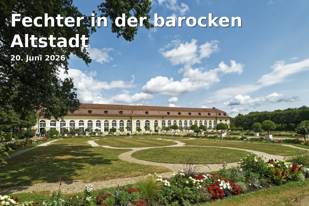 Fechter in der barocken Altstadt
