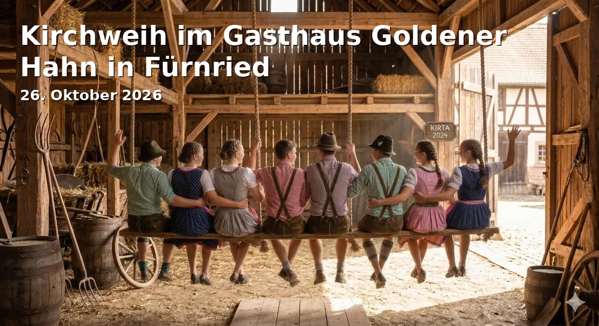 Event: Church Harvest Festival at the Goldener Hahn Inn in Fürnried