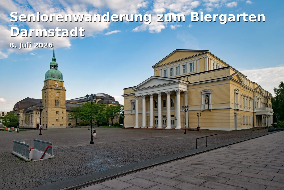 Event: Seniorenwanderung zum Biergarten Darmstadt in Biergarten Darmstadt, Dieburger Straße 97, Darmstadt on 8. Juli 2026