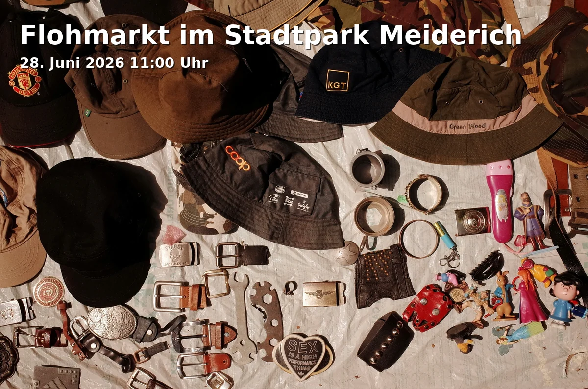 Event: Flohmarkt im Stadtpark Meiderich in Meiderich Stadtpark, Bürgermeister-Pütz-Straße, 47137 Duisburg on 28. Juni 2026