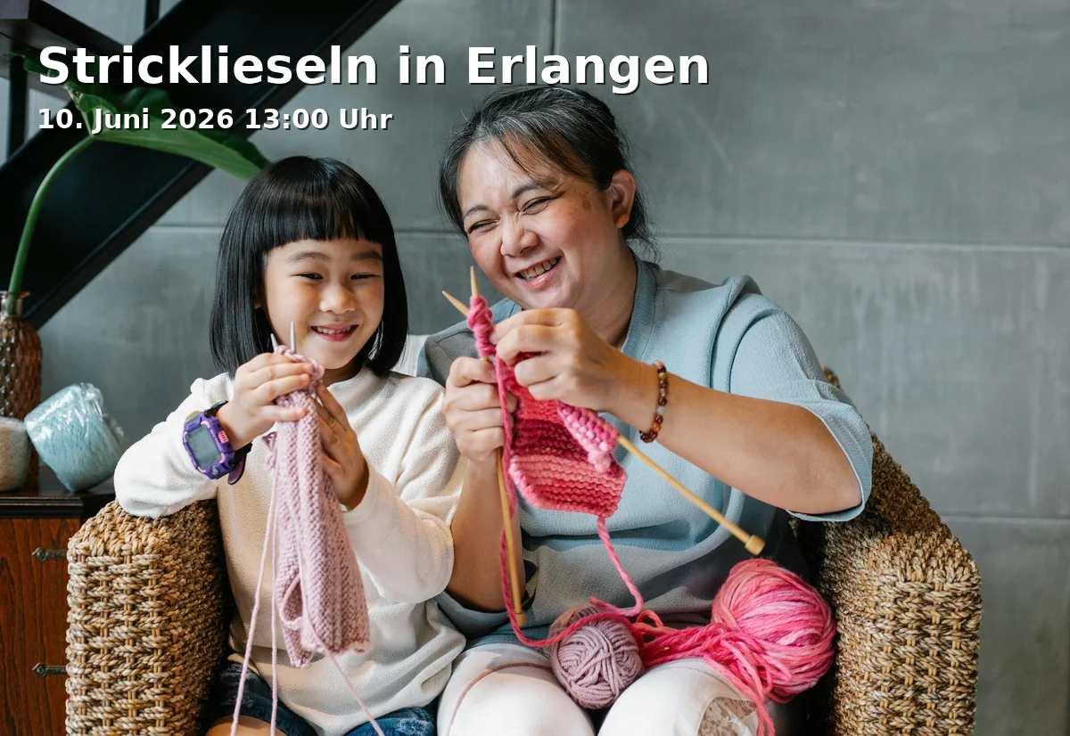 Event: Knitting in Erlangen in Kulturpunkt Bruck, Fröbelstraße 6, 91058 Erlangen on 10. June 2026