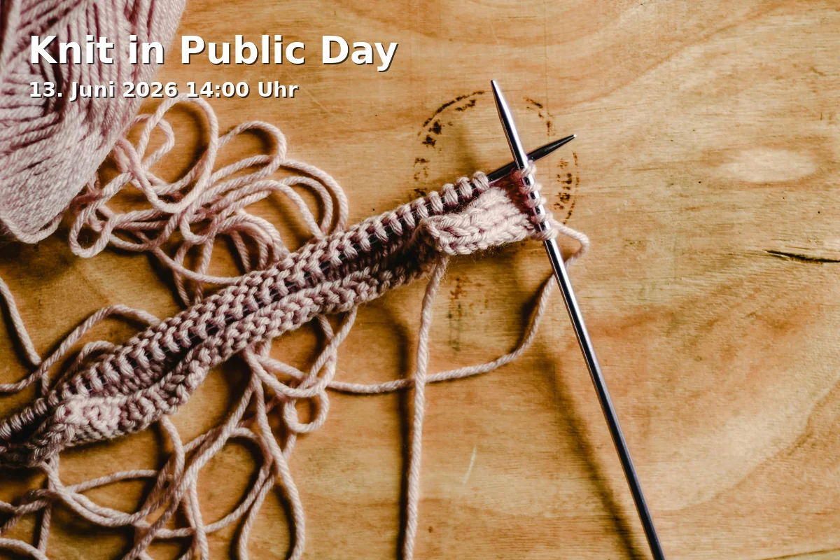 Event: Knit in Public Day in Großer Springbrunnen im Inselwallpark, Inselwallpark, 38114 Braunschweig on 13. June 2026