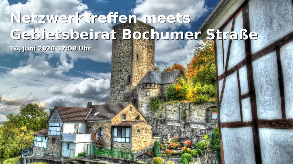 Event: Netzwerktreffen meets Gebietsbeirat Bochumer Straße in Hier ist nicht da, Bochumer Straße 138, Gelsenkirchen on 16. Juni 2026