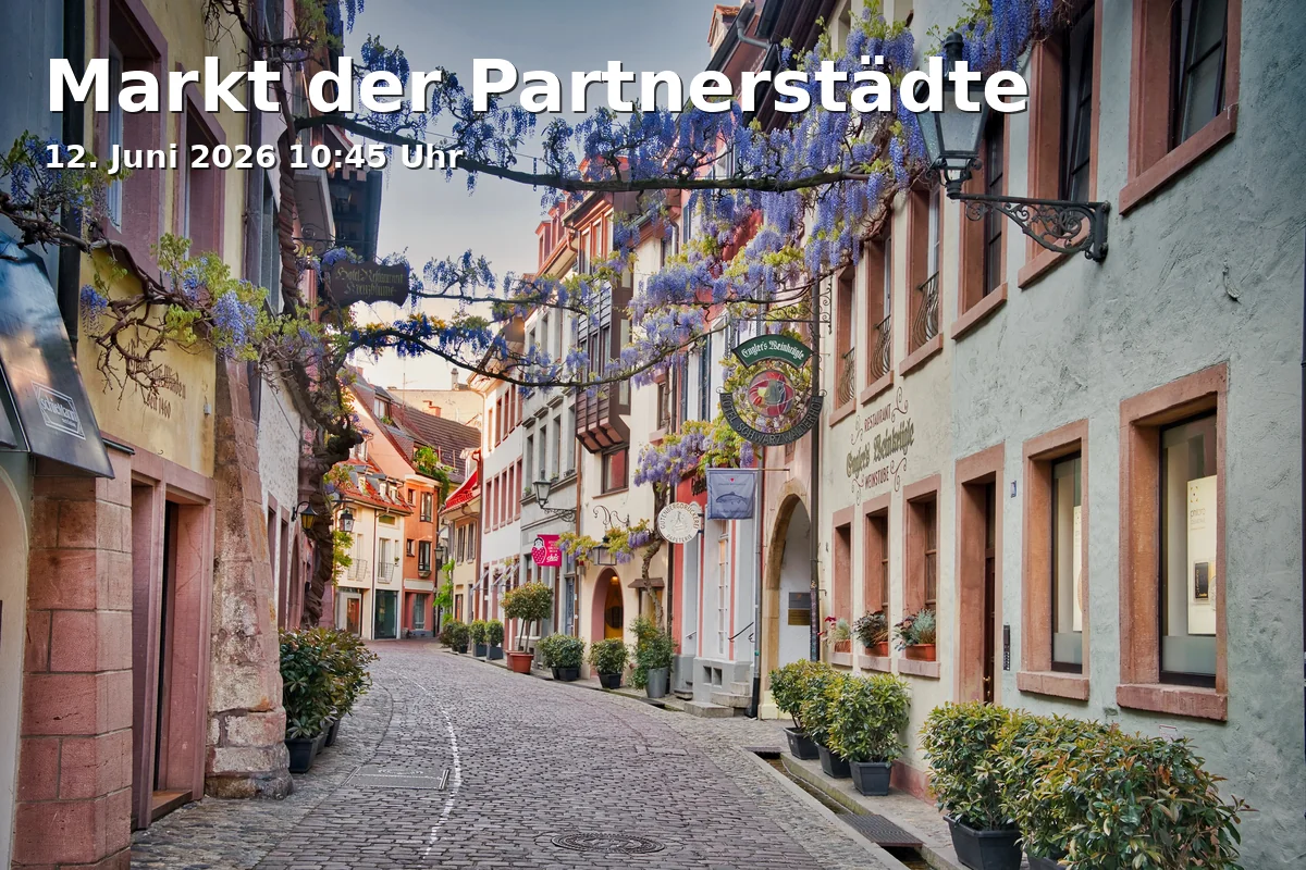 Event: Market of Sister Cities in Platz der Alten Synagoge, 79098 Freiburg on 12. June 2026