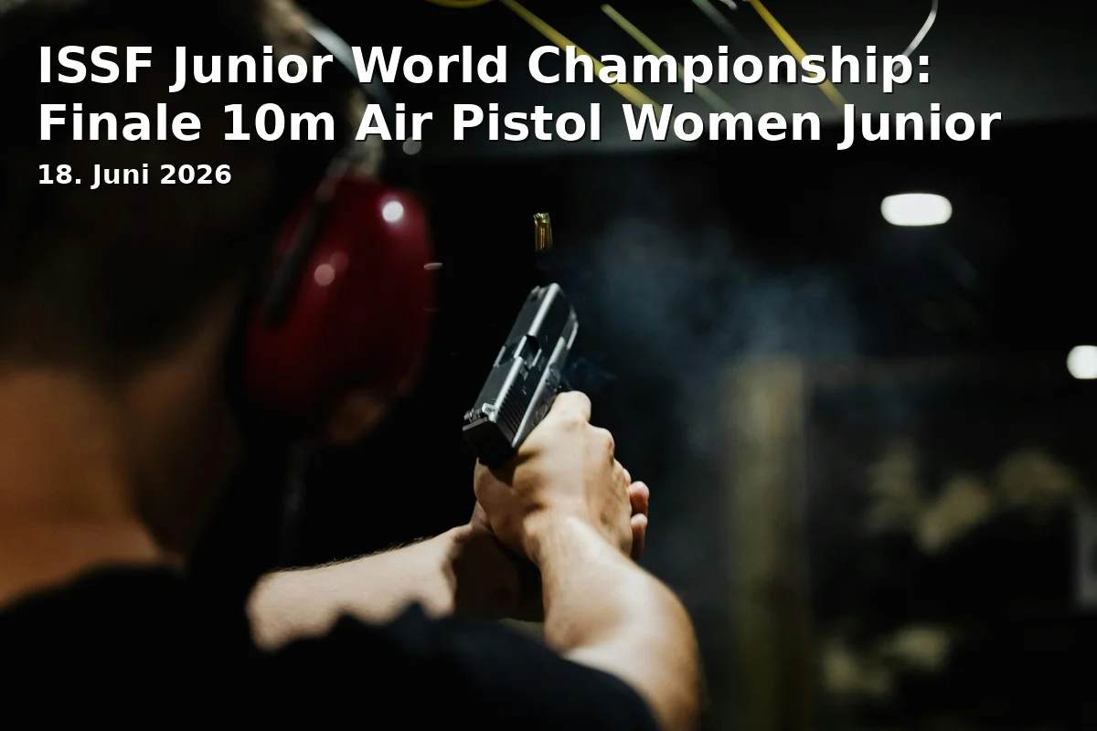Event: ISSF Junior World Championship: Finale 10m Air Pistol Women Junior in Suhler Schießsportzentrum, Friedrich-König-Straße 7, 98527 Suhl on 18. Juni 2026