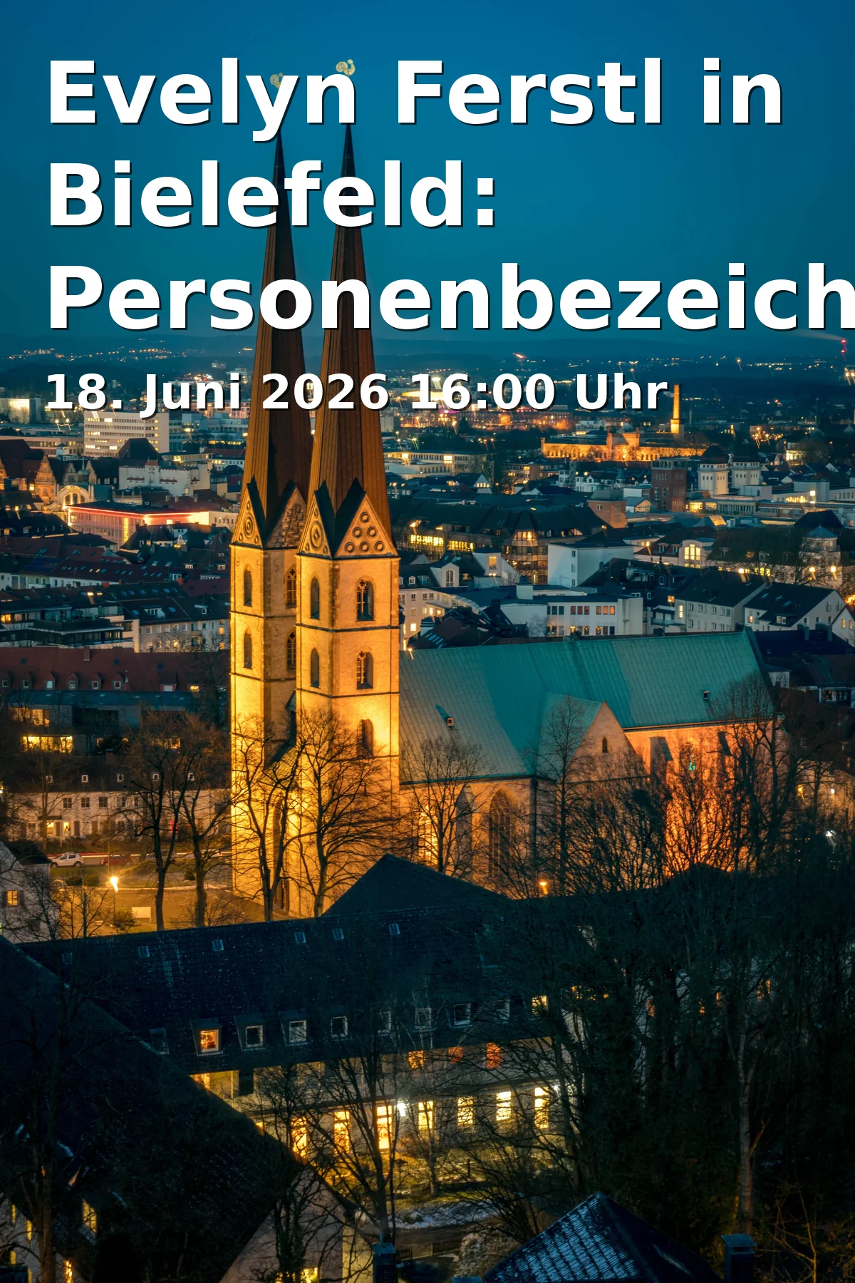 Event: Evelyn Ferstl in Bielefeld: Personenbezeichnungen zwischen Grammatik und Wirkung in Gebäude X, X-E0-002, Universität Bielefeld on 18. Juni 2026