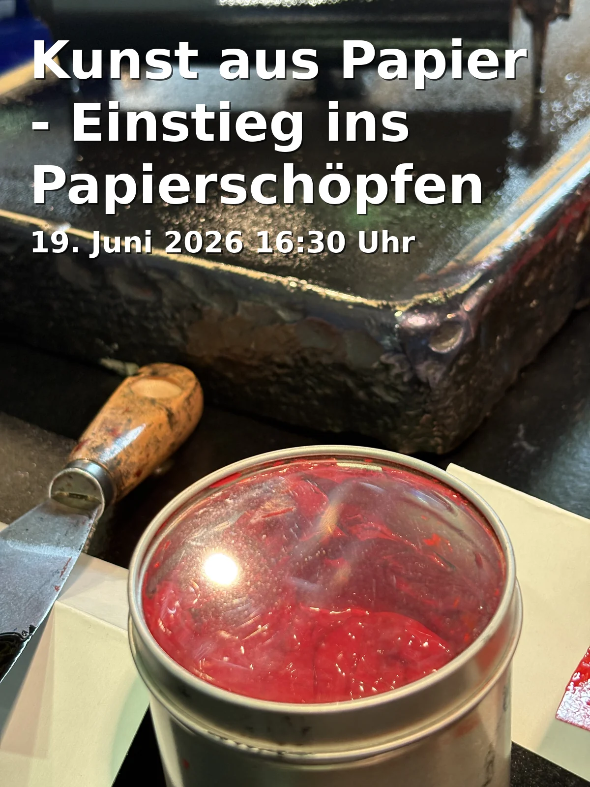 Event: Kunst aus Papier - Einstieg ins Papierschöpfen in Museum Peter August Böckstiegel, Schloßstraße 111, 33824 Werther (Westf.) on 19. Juni 2026