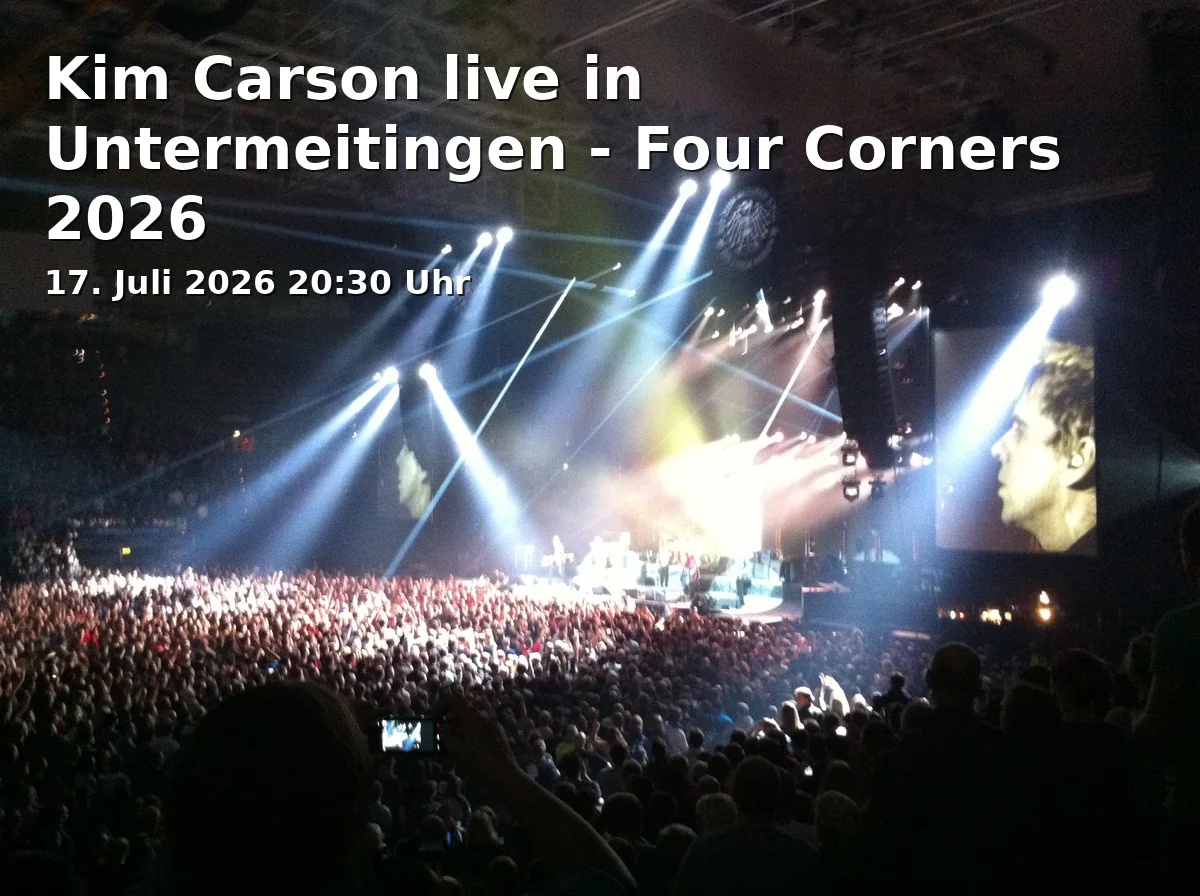 Event: Kim Carson live in Untermeitingen - Four Corners 2026 in Four Corners Music Hall & Restaurant, Siemensstraße 1, 86836 Untermeitingen on 17. Juli 2026