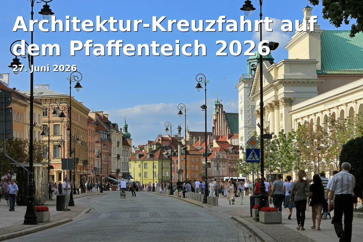 Event: Architecture Cruise on the Pfaffenteich 2026 in Schwerin, August-Bebel-Straße 13, 19055 Schwerin on 27. June 2026