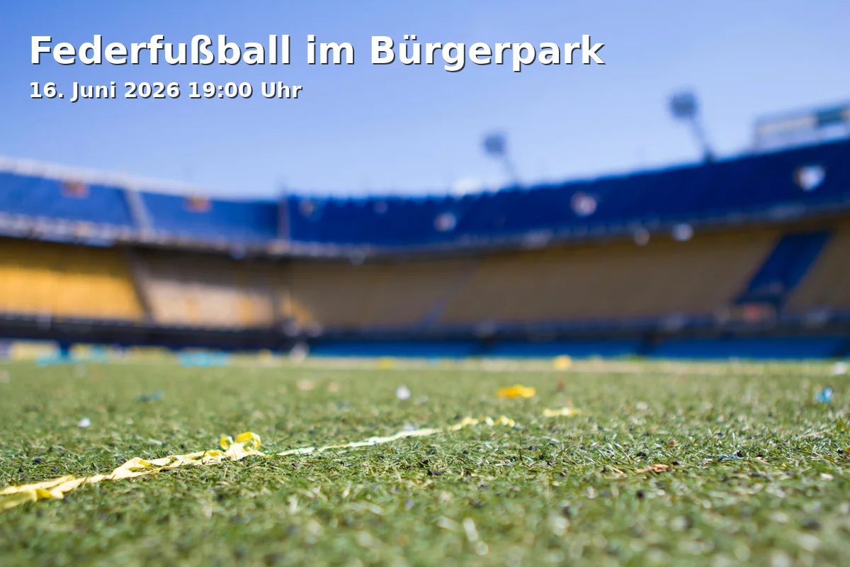 Federfußball im Bürgerpark