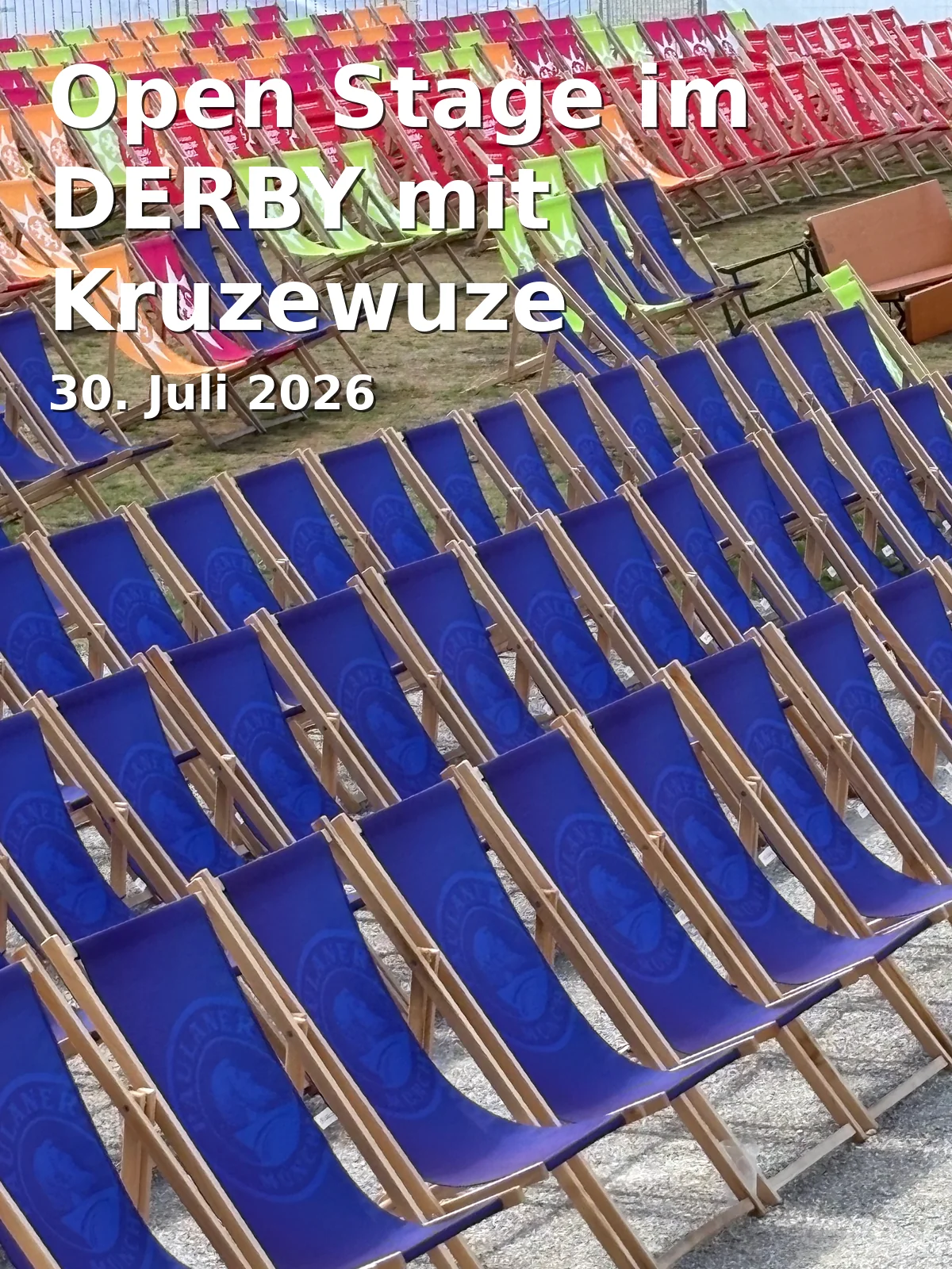 Event: Open Stage at DERBY with Kruzewuze in Hotel Gut Ising, Kirchberg 3, 83339 Chieming on 30. July 2026