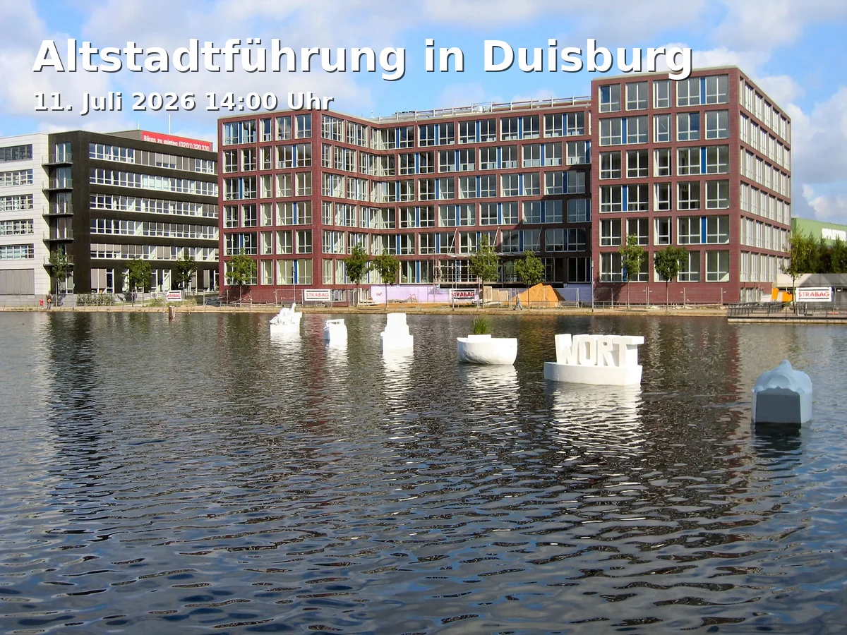 Event: Altstadtführung in Duisburg in Mercatorbrunnen vor dem Rathaus Duisburg, Königstraße, 47051 Duisburg on 11. Juli 2026