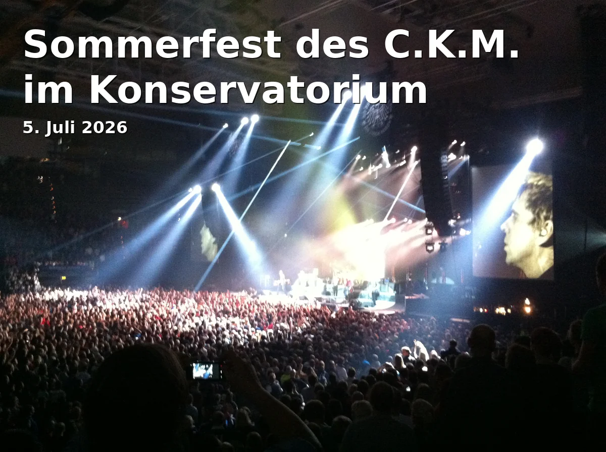 Event: Sommerfest des C.K.M. im Konservatorium in Konservatorium Cottbus, Puschkinpromenade, Cottbus on 5. Juli 2026