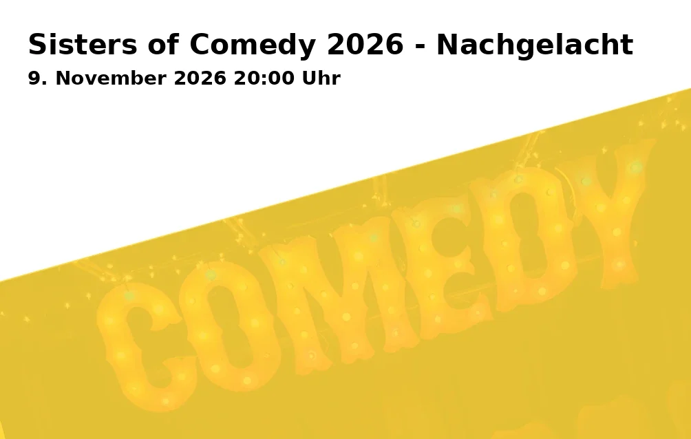 Event: Sisters of Comedy 2026 - After Laugh