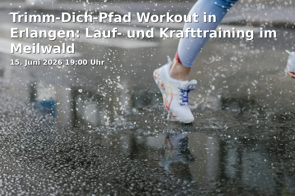 Event: Trim-Yourself Path Workout in Erlangen: Running and Strength Training in Meilwald in Handtuchwiese im Meilwald, Spardorferstraße 82, 91054 Erlangen on 15. June 2026