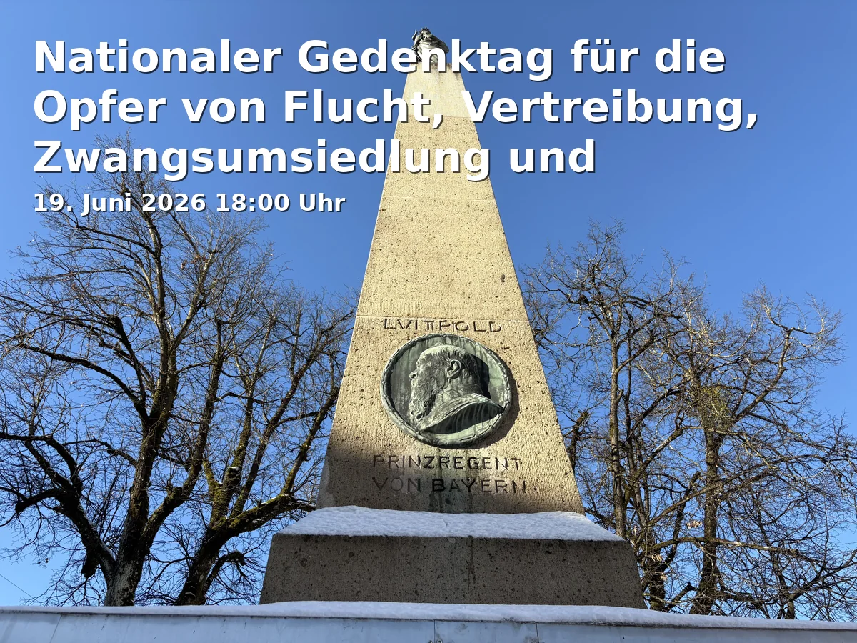 Event: Nationaler Gedenktag für die Opfer von Flucht, Vertreibung, Zwangsumsiedlung und Deportation