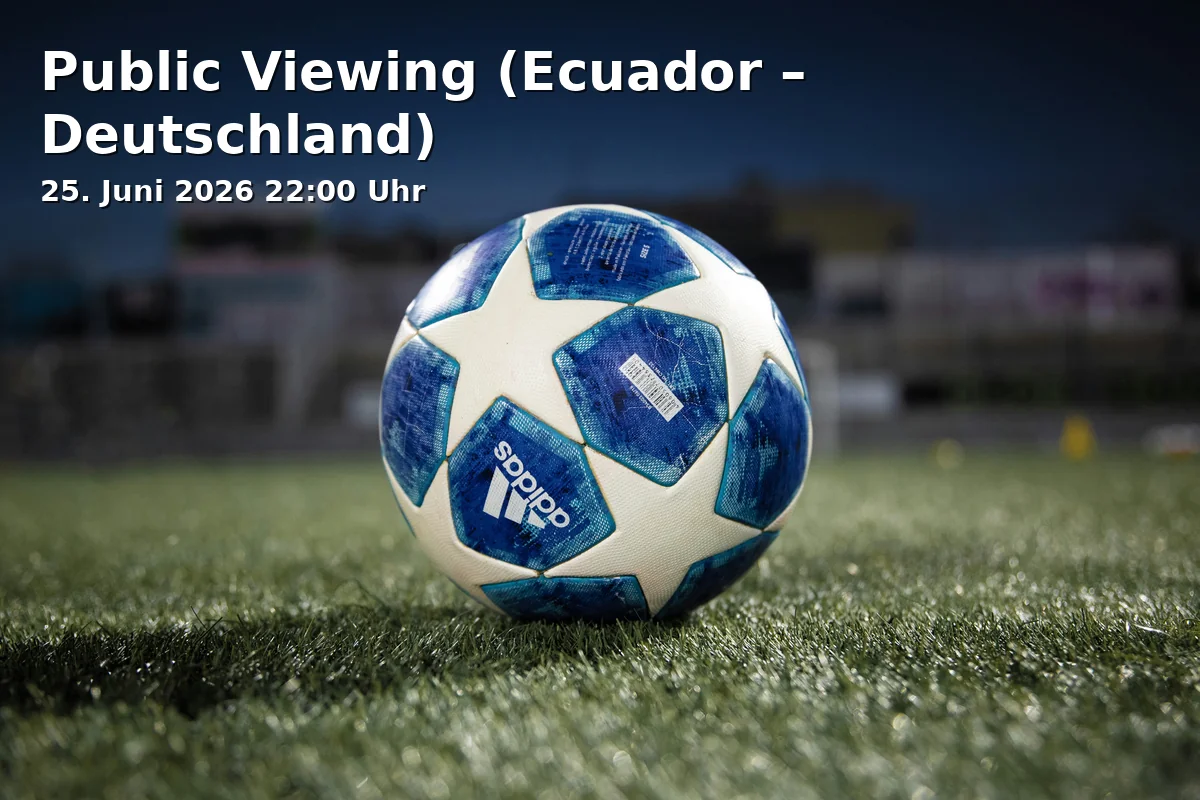 Event: Public Viewing (Ecuador – Germany) in Altes Rathaus, Niederwall 25, 33602 Bielefeld on 25. June 2026