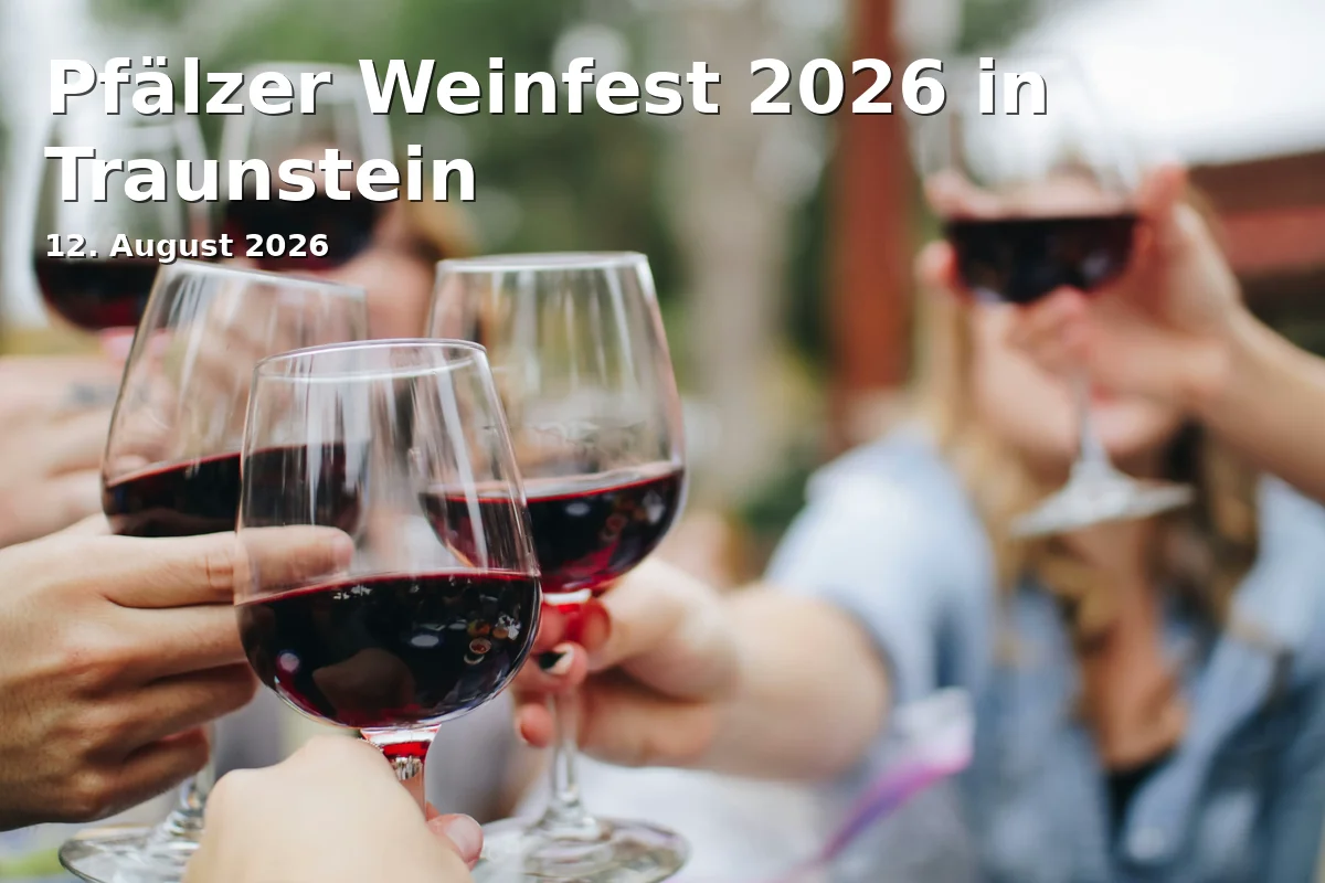 Event: Pfälzer Weinfest 2026 in Traunstein in Traunsteiner Stadtplatz, 83278 Traunstein on 12. August 2026