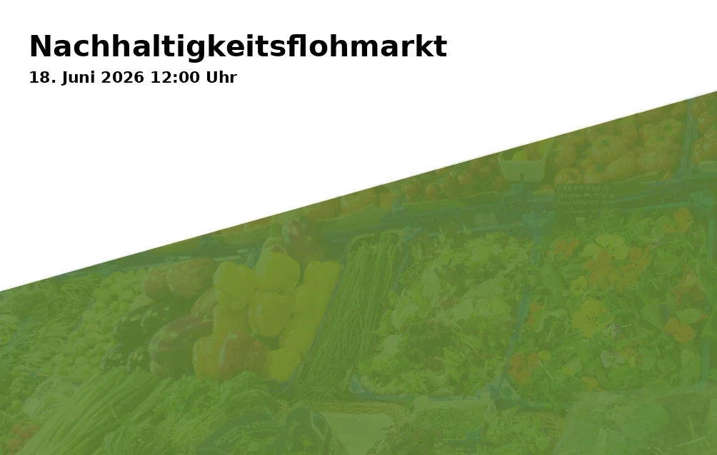 Event: Sustainability Flea Market in Nordforum, Ruhr-Universität Bochum on 18. June 2026