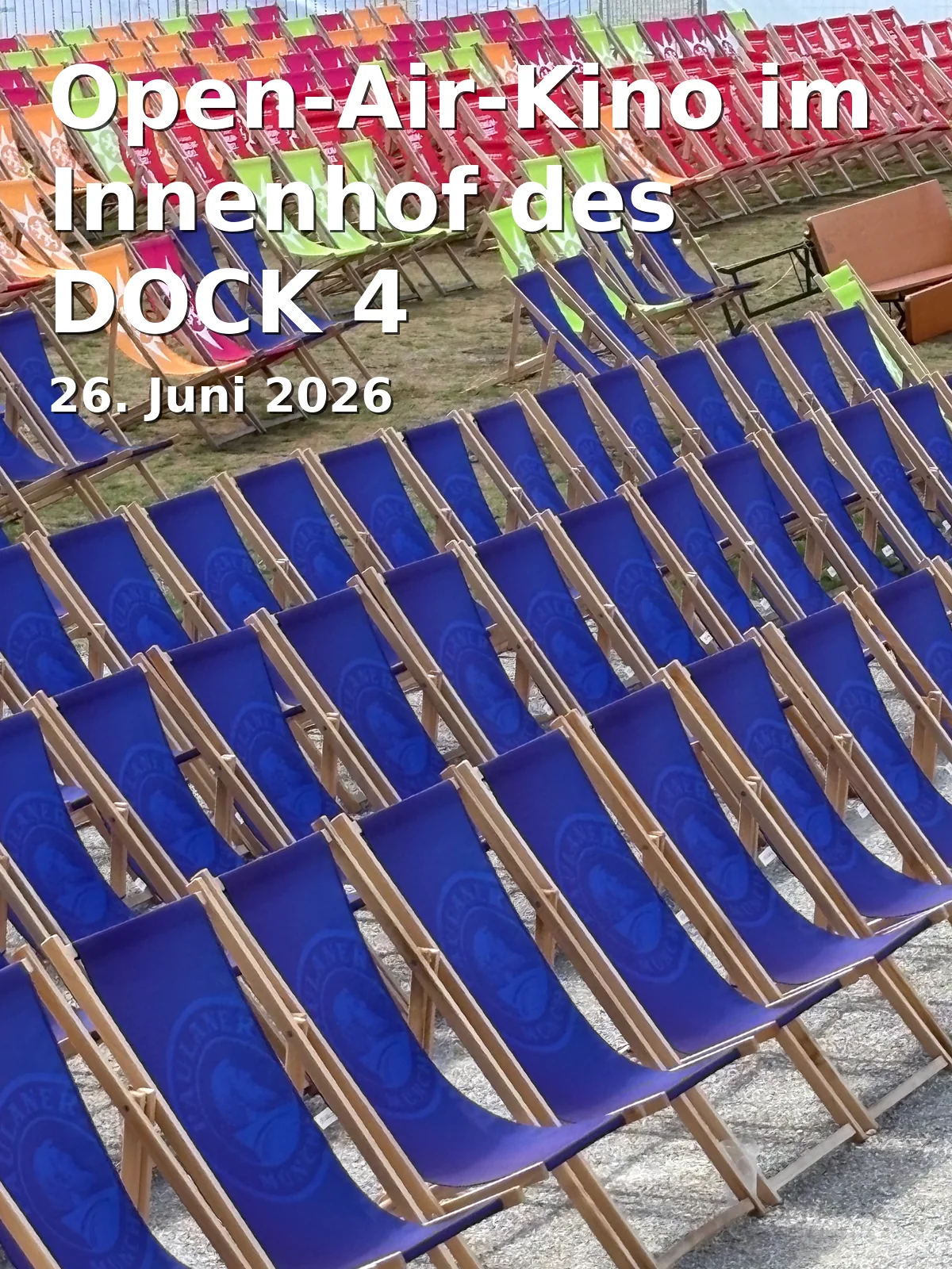 Open-Air-Kino im Innenhof des DOCK 4