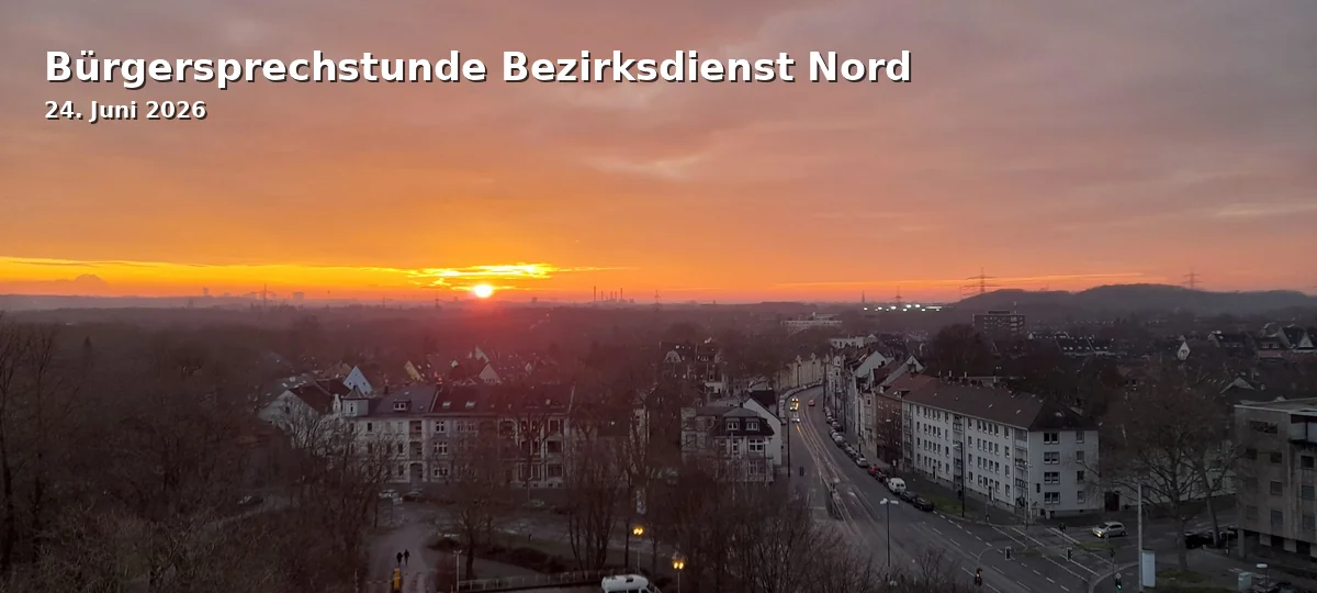Event: Citizen's Consultation District Service North in Bezirksdienststelle Nord, Rottmannsiepe 5, Gelsenkirchen on 24. June 2026