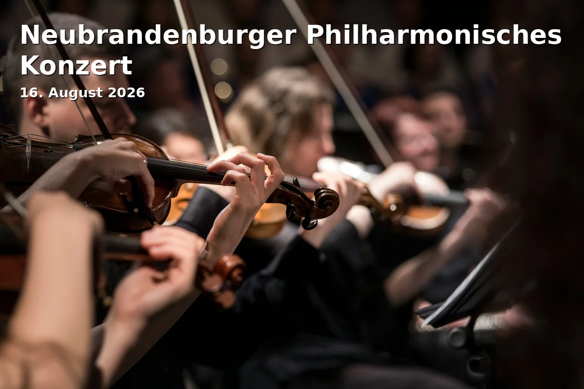 Event: Neubrandenburger Philharmonisches Konzert in Konzertkirche Neubrandenburg, Predigerstraße 14, 17033 Neubrandenburg on 16. August 2026