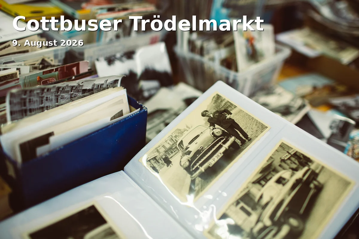 Event: Cottbuser Trödelmarkt in Zuschka-Ernst-Mucke-Platz, 03054 Cottbus on 9. August 2026