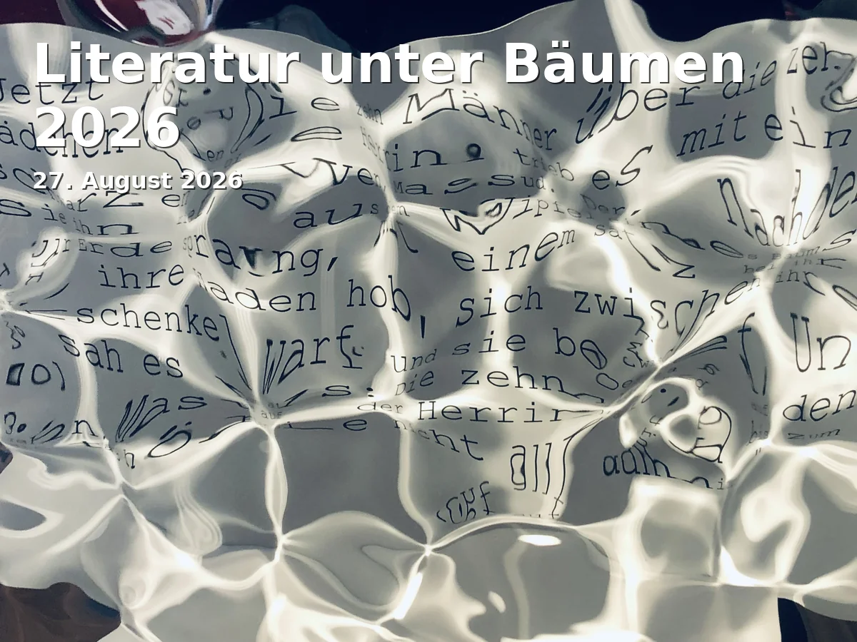 Event: Literature Under Trees 2026 in Donauinsel, Neu-Ulm on 27. August 2026