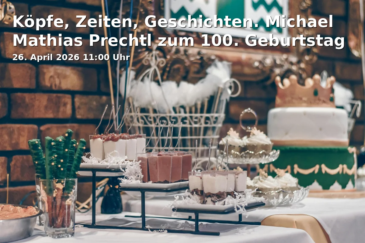 Event: Köpfe, Zeiten, Geschichten. Michael Mathias Prechtl zum 100. Geburtstag in Stadtmuseum Amberg, Zeughausstraße 18, 92224 Amberg on 26. April 2026