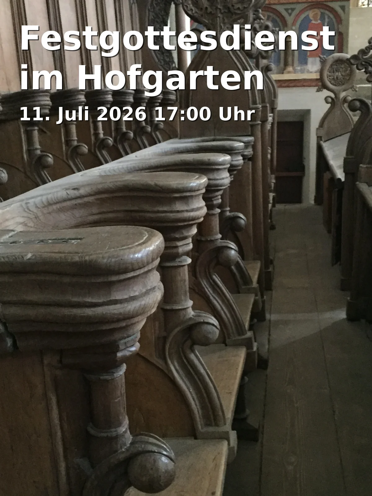 Event: Festival Service in the Courtyard Garden in Hofgarten Weihenstephan, Am Hofgarten 4, 85354 Freising on 11. July 2026