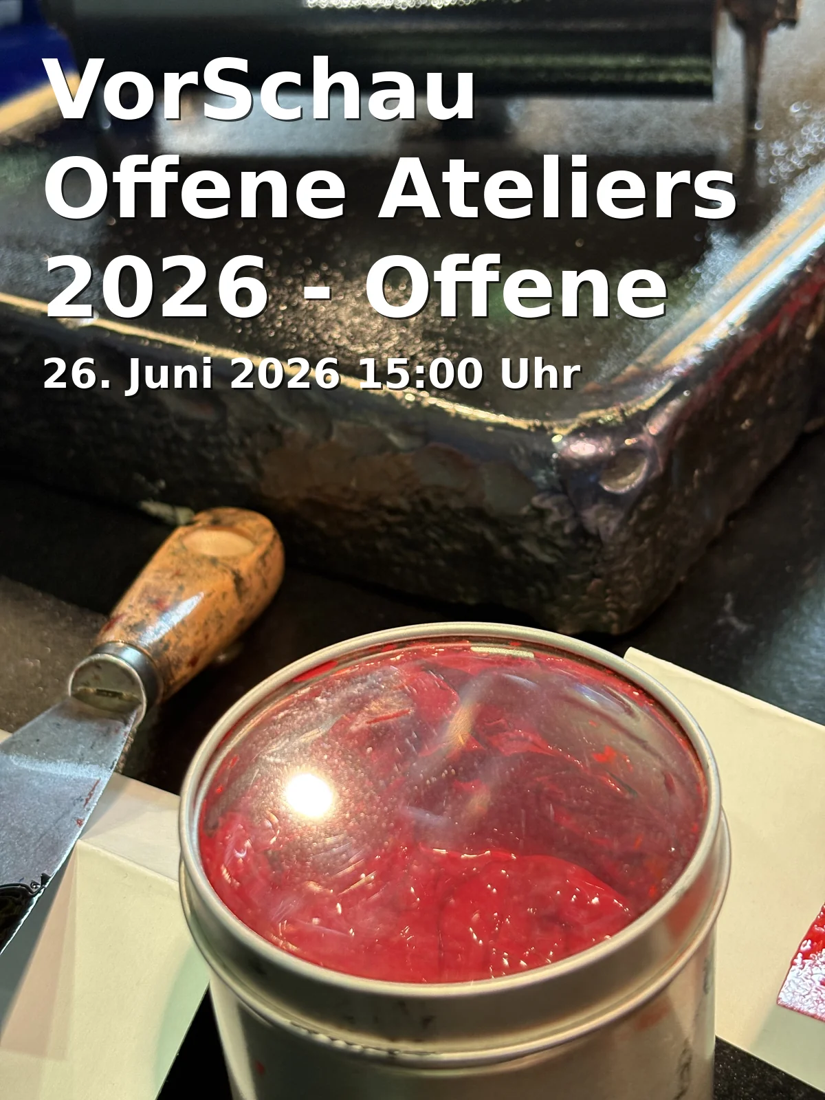 Event: VorSchau Offene Ateliers 2026 - Offene Ateliers Bielefeld 2026 in Offene Ateliers Bielefeld, Melanchthonstraße 63, 33615 Bielefeld on 26. Juni 2026