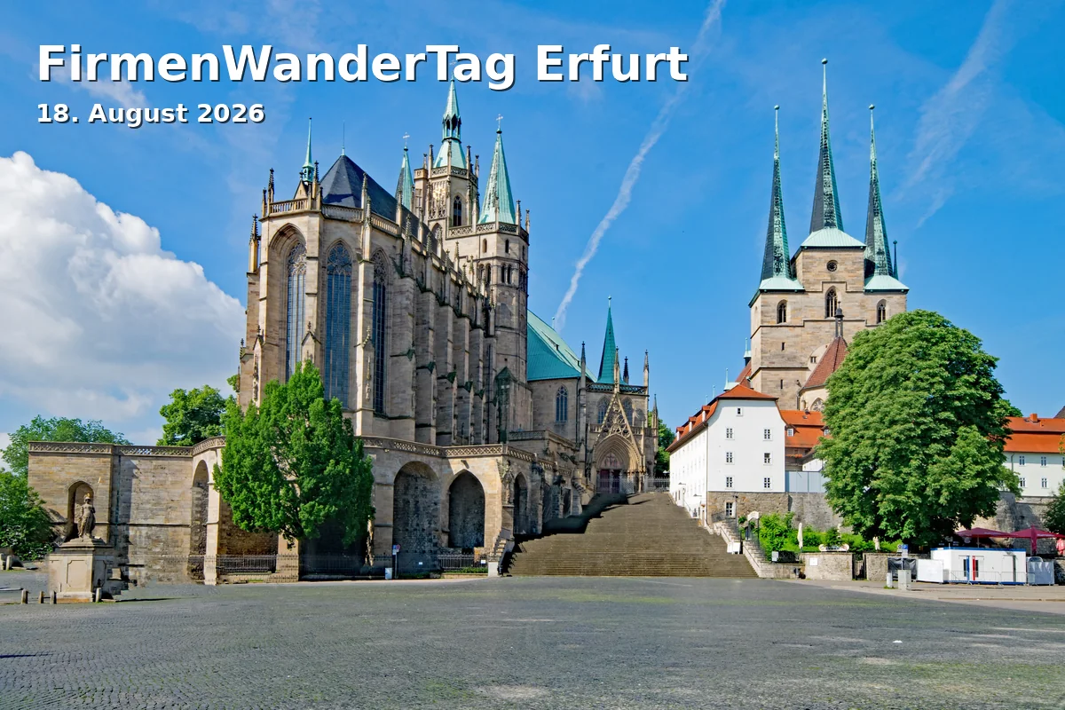 Event: Company Hiking Day Erfurt in Steigerwaldstadion, Mozartallee 3, 99096 Erfurt on 18. August 2026