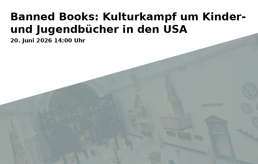 Event: Banned Books: Kulturkampf um Kinder- und Jugendbücher in den USA in Stadtbibliothek Erlangen - Bürgersaal, Marktplatz 1, 91054 Erlangen on 20. Juni 2026