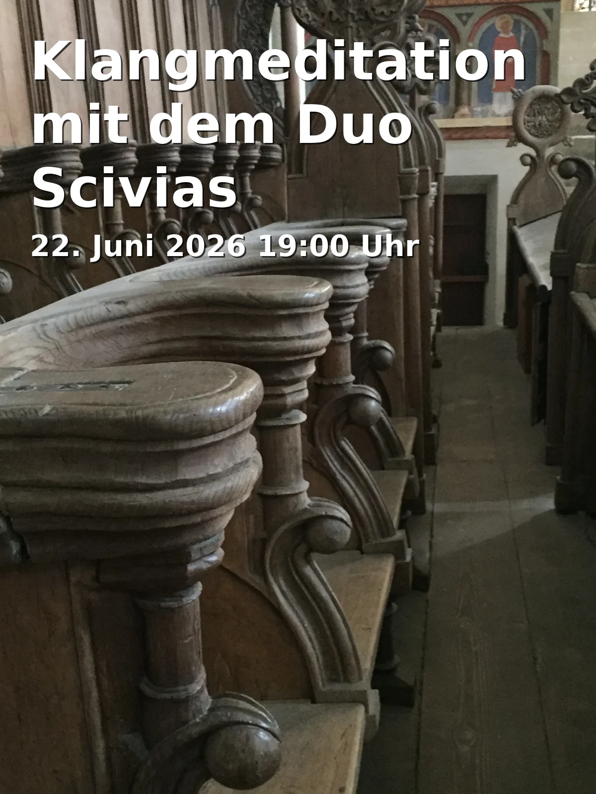 Event: Sound Meditation with the Duo Scivias in Klosterkirche Riddagshausen St. Mariae, Klostergang 64, 38104, Braunschweig on 22. June 2026
