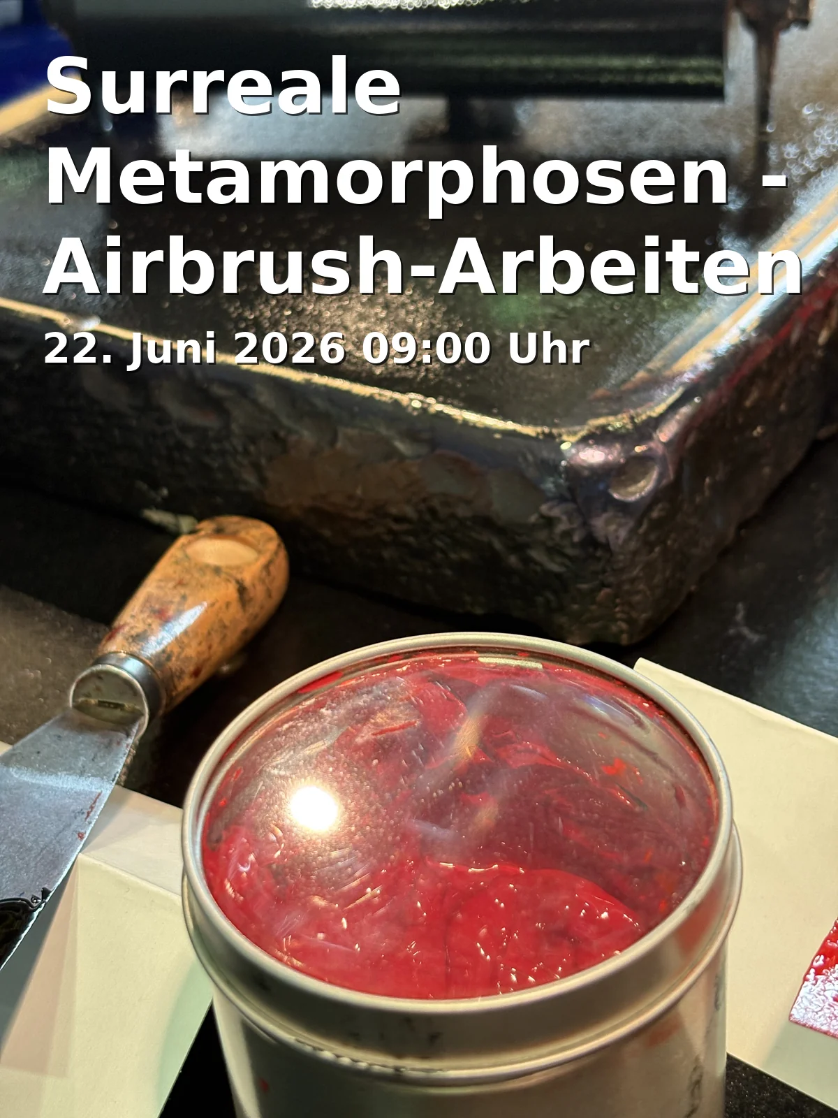 Event: Surreale Metamorphosen - Airbrush-Arbeiten und Malerei von Michael Porzelt in Gemeindehaus der ev-luth. Kirchengemeinde Braunschweig-Stöckheim, Kirchenbrink 3C, 38124 Braunschweig on 22. Juni 2026