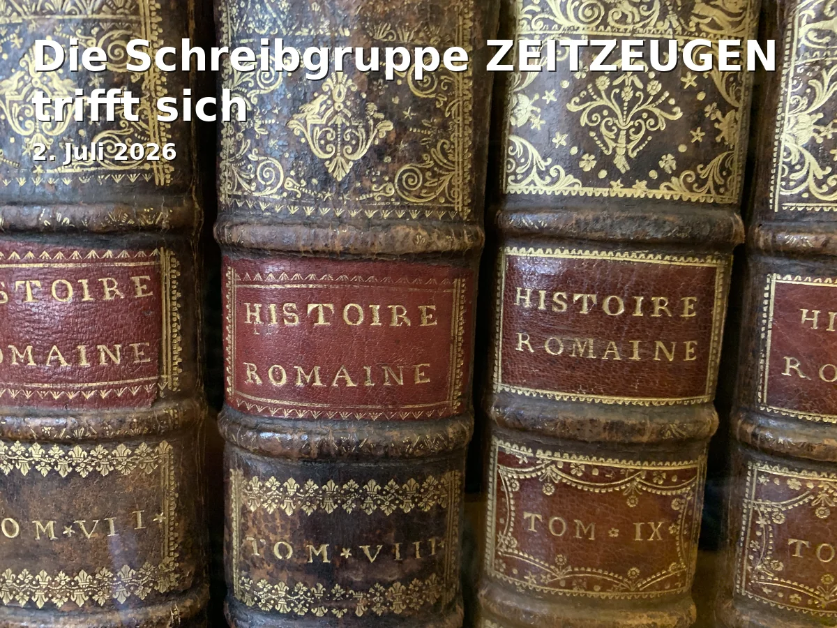 Event: Die Schreibgruppe ZEITZEUGEN trifft sich in Stadt- und Regionalbibliothek Cottbus, Berliner Straße 13/14, 03046 Cottbus on 2. Juli 2026