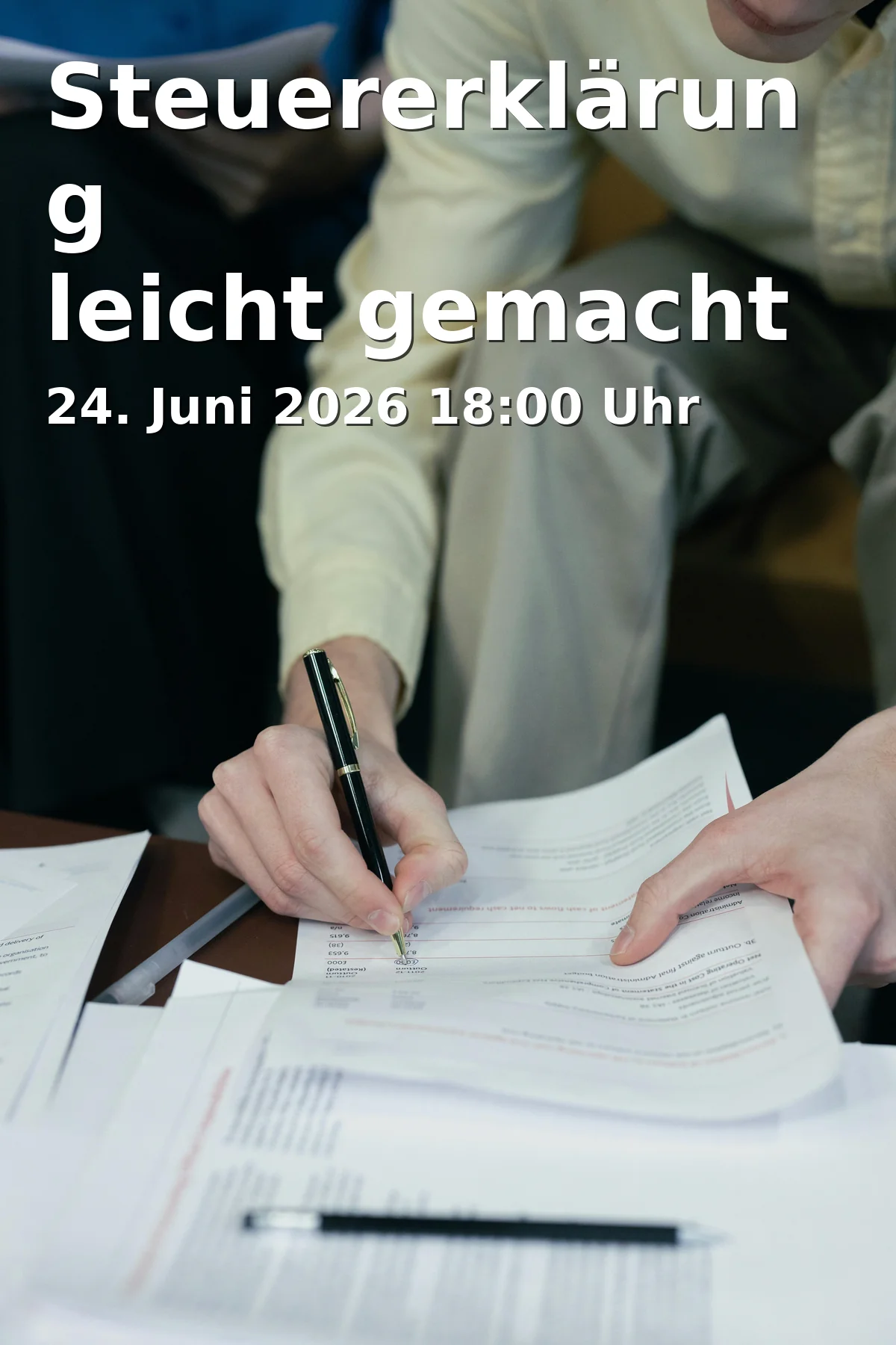 Event: Tax Declaration Made Easy - for People with Disabilities in Leben mit Handicap e.V., Stauden 11, 3.Stock, Prien a. Chiemsee on 24. June 2026