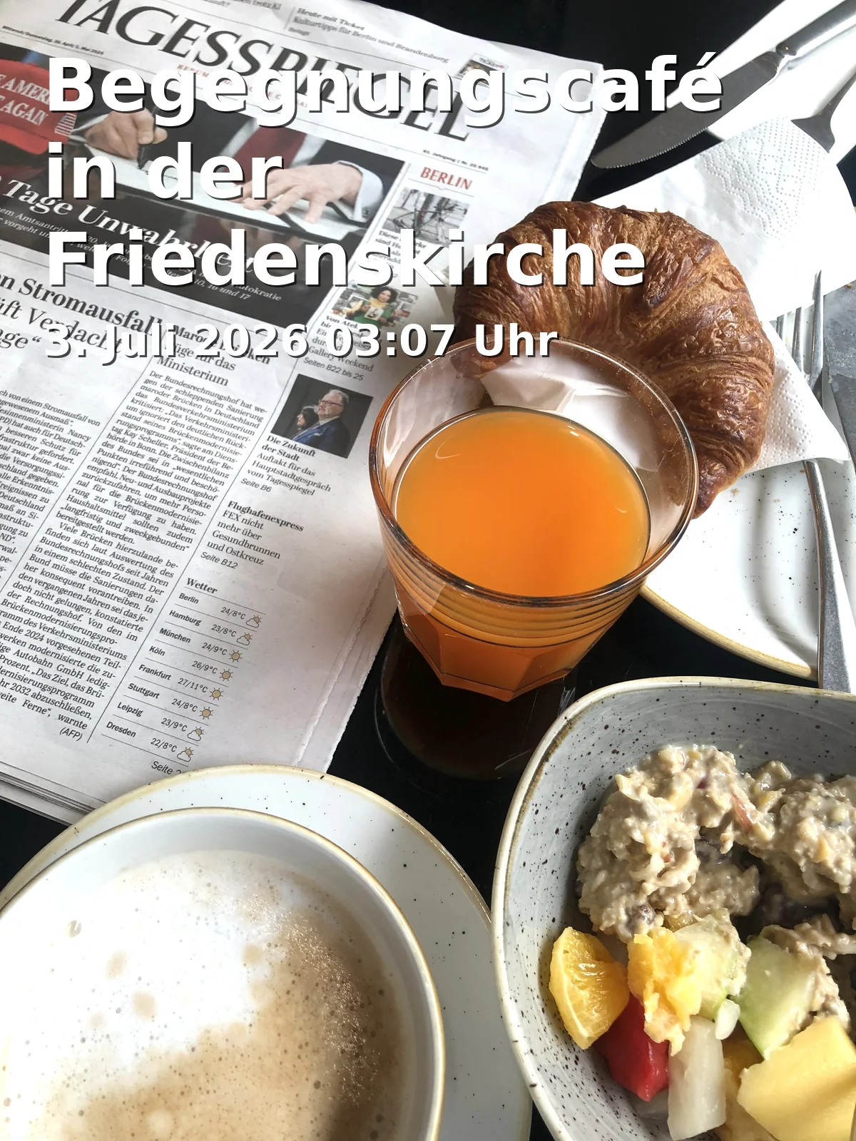Event: Begegnungscafé in der Friedenskirche Neu-Ulm in Friedenskirche Neu-Ulm, John-F.-Kennedy-Str. 6, 89231 Neu-Ulm on 3. Juli 2026