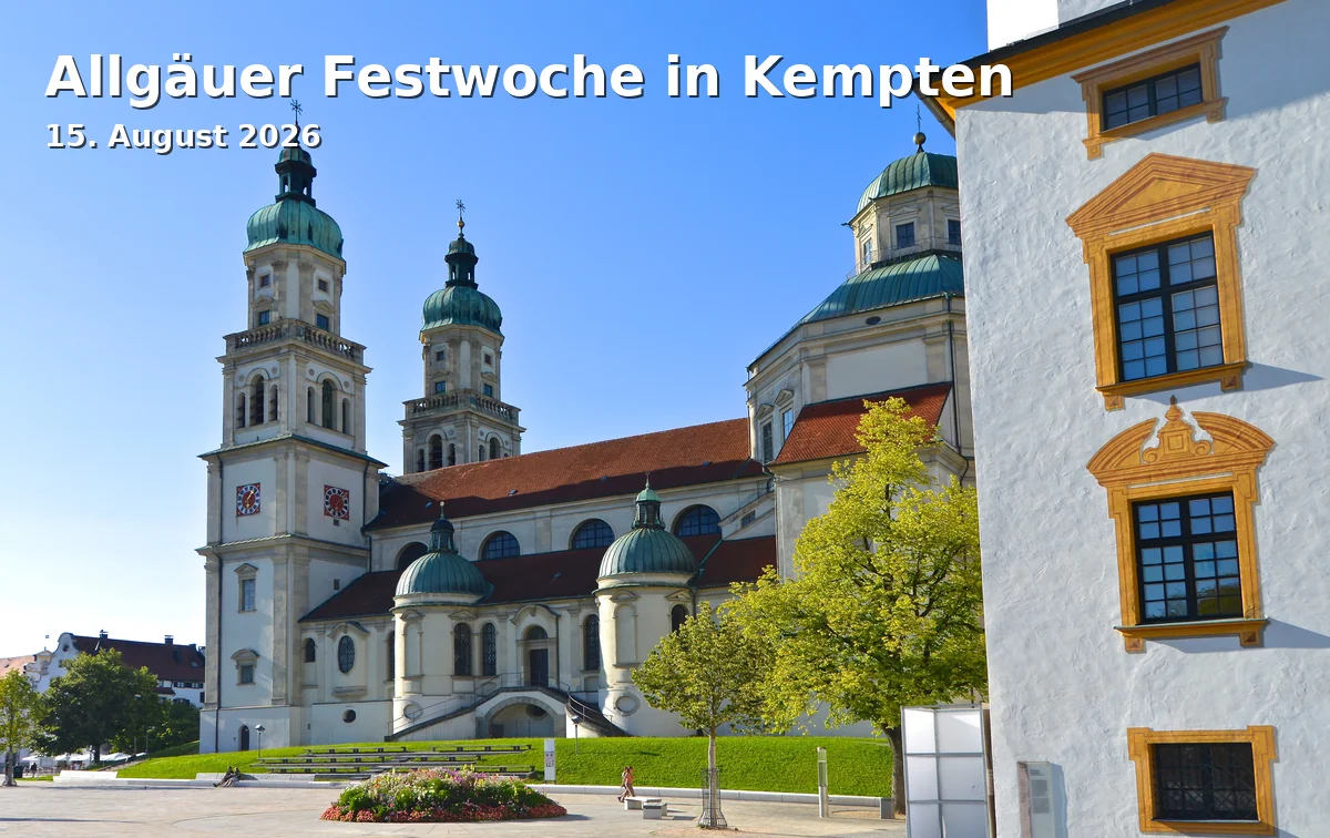 Event: Allgäuer Festwoche in Kempten in Stadtpark Kempten, Innenstadt, 87435 Kempten on 15. August 2026