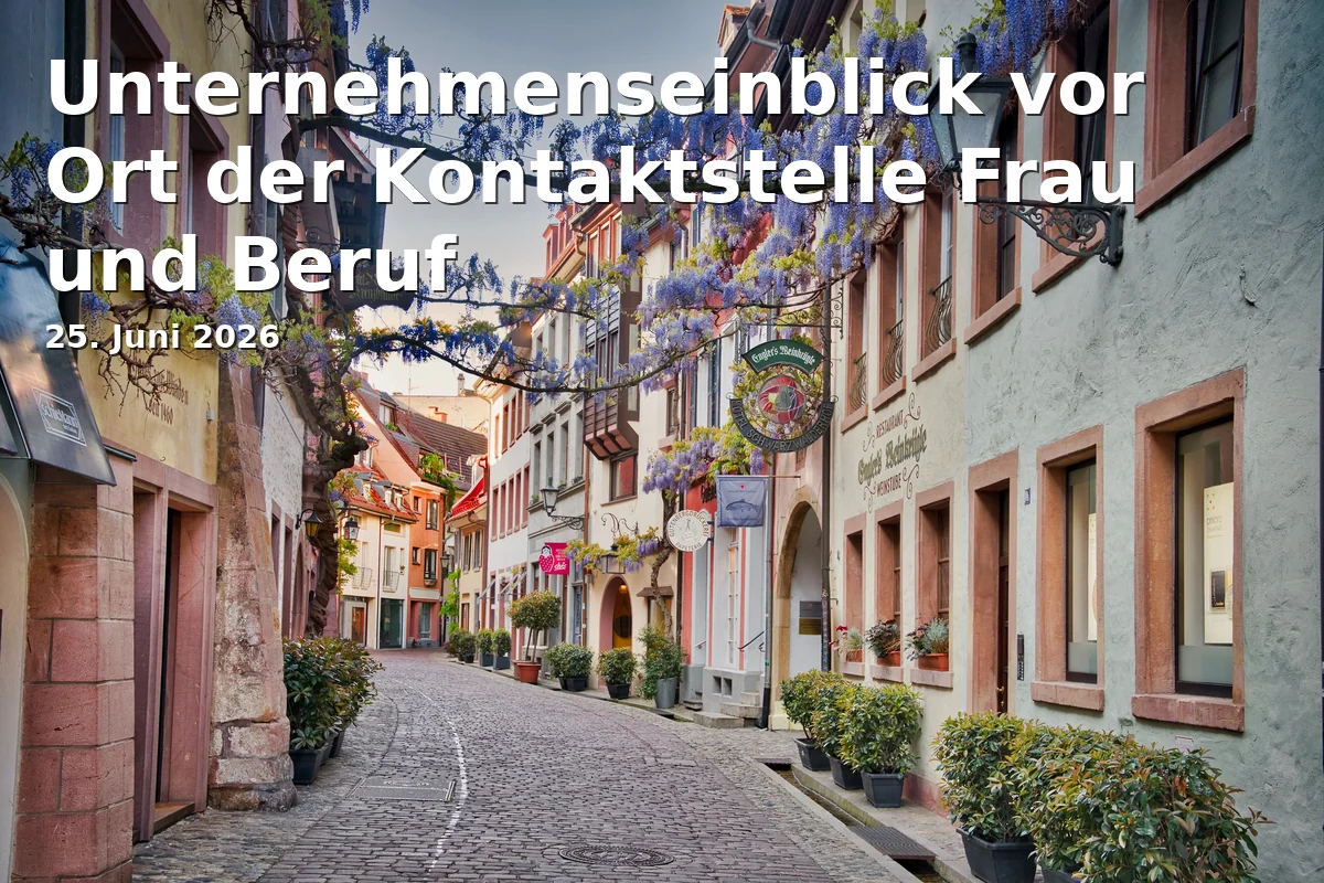 Unternehmenseinblick vor Ort der Kontaktstelle Frau und Beruf