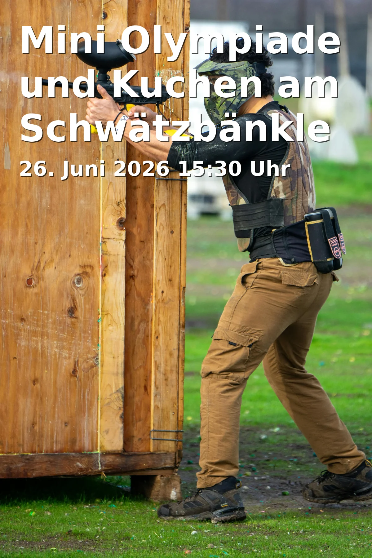 Mini Olympiade und Kuchen am Schwätzbänkle